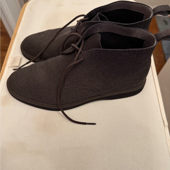 Rothy\'s Dark Brown Knit Chukka Boots